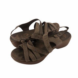 Dansko Womens Brown Lolitta Strappy Sandals Size 8